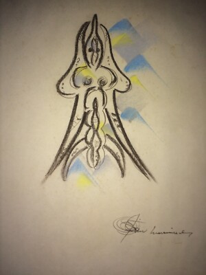 Gino Masciarelli, "Divinità": Allegoria Mitologica, 1972