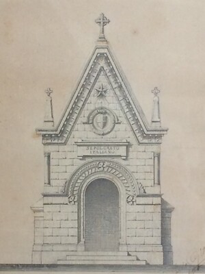Architettura Funeraria: Sepolcreto Italiano. Disegno A China Di Raffaele Ojetti