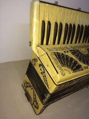 Musica, Strumenti Musicali d'Epoca: Fisarmonica Da Collezione Fontanella, Pesaro