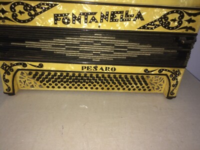 Musica, Strumenti Musicali d'Epoca: Fisarmonica Da Collezione Fontanella, Pesaro