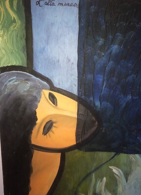 Raffaella Cascella, L'Alta Marea   Dipinto A Olio Su Cartone Telato, 1981