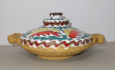 Arte: Ceramica Figurata, Vaso Con Policromia, Casali   Santi