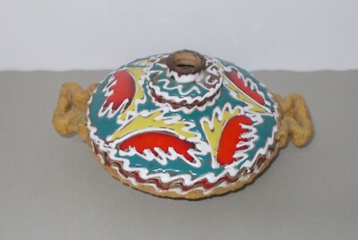 Arte: Ceramica Figurata, Vaso Con Policromia, Casali   Santi