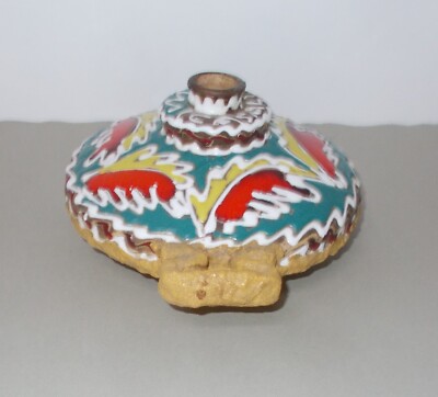 Arte: Ceramica Figurata, Vaso Con Policromia, Casali   Santi