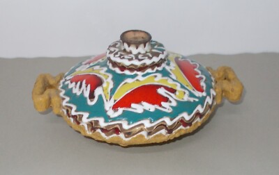 Arte: Ceramica Figurata, Vaso Con Policromia, Casali   Santi