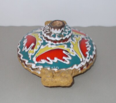 Arte: Ceramica Figurata, Vaso Con Policromia, Casali   Santi
