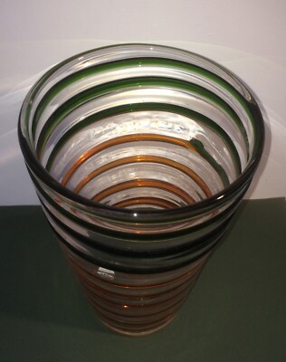Arte Artigianato Del Vetro. Vaso Decorativo Policromo IVAT.