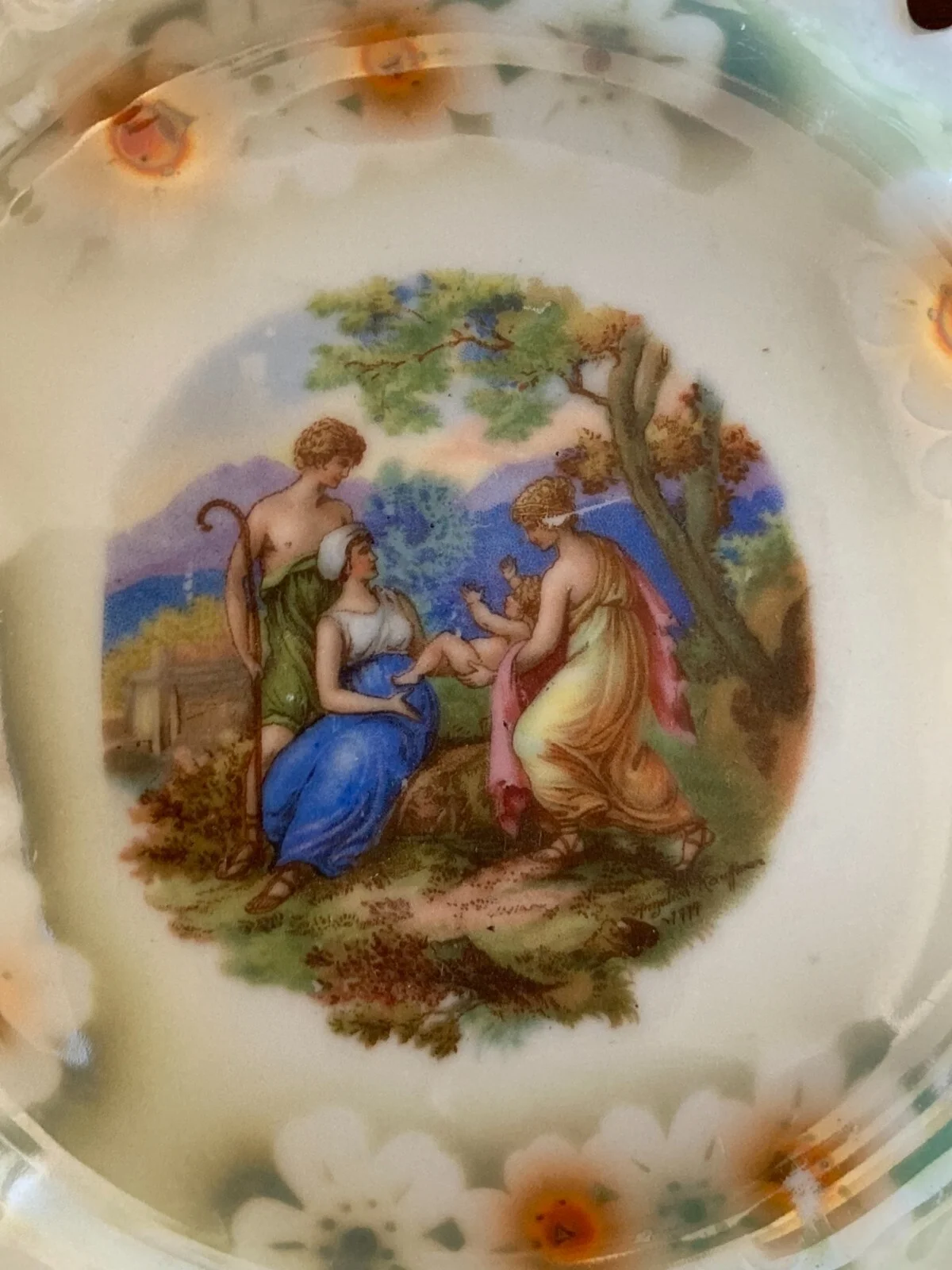 Angelica Kauffmann Scena Animata su Piatto in Porcellana Winterling Bavaria