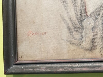 Arte Del Novecento, Artista C. Parcus: Ritratto Di Signora Con Pelliccia