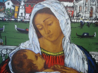Michele Lapesara, Veduta Di Venezia Con La Madonna Della Salute