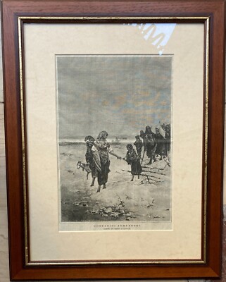 Abruzzo   Folklore   Contadini Abruzzesi   Antica Stampa   Pittore Di Chirico
