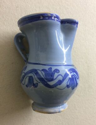 Abruzzo: Boccale Da Vino In Ceramica Maiolicata Decorativa