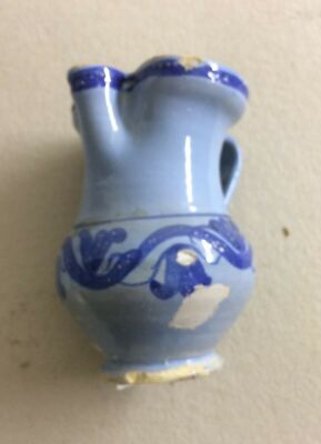 Abruzzo: Boccale Da Vino In Ceramica Maiolicata Decorativa