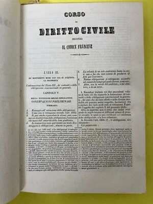 Legal: Civil Law, Duranton, Liberatore, De Matteis, Contracts, Obligations