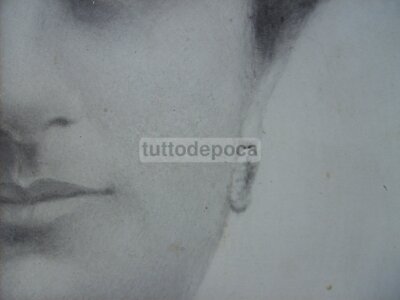 Carlo Striccoli, Ritratto Di Gentildonna Su Piatto In Ceramica