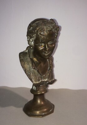 Arte Scultura Napoletana, Figura Popolare, Testina Di Giovane Donna, Decorativa