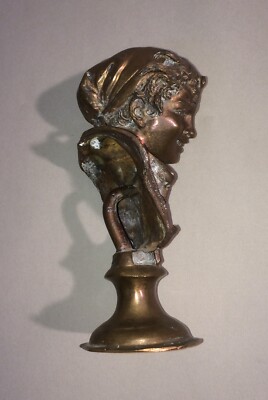 Arte Scultura Napoletana, Figura Popolare, Testina Di Giovane Donna, Decorativa