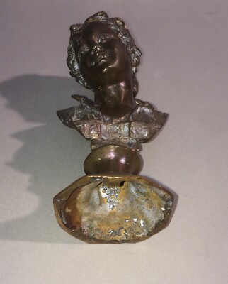Arte Scultura Napoletana, Figura Popolare, Testina Di Giovane Donna, Decorativa