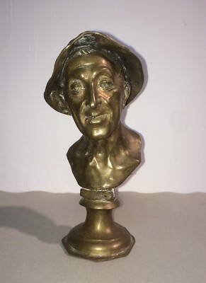 Arte Scultura Napoletana, Figura Popolare: Uomo Con Cappello E Mozzicone Di Sigaretta