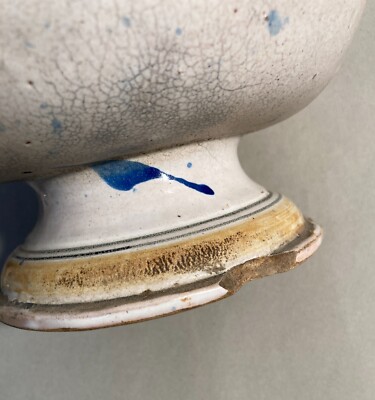 Zuppiera Antica In Ceramica Popolare Con Decori Floreali Policromi