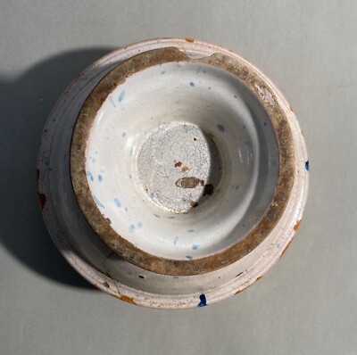 Zuppiera Antica In Ceramica Popolare Con Decori Floreali Policromi