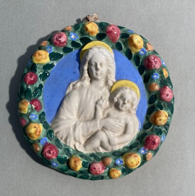 Ceramica Figurata Murano Guerrieri Madonna Con Bambino