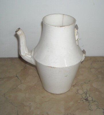 Antica Brocca In Ceramica Con Decori A Mascherone, Prima Metà XIX Secolo
