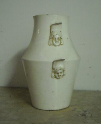 Antica Brocca In Ceramica Con Decori A Mascherone, Prima Metà XIX Secolo