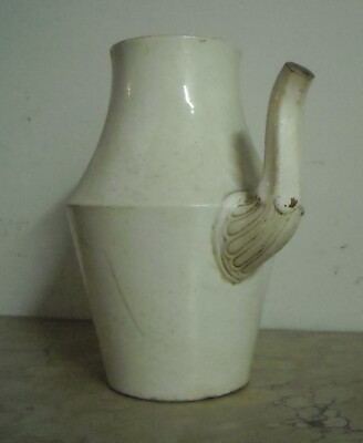 Antica Brocca In Ceramica Con Decori A Mascherone, Prima Metà XIX Secolo