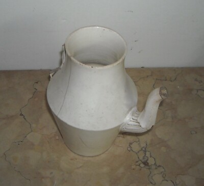 Antica Brocca In Ceramica Con Decori A Mascherone, Prima Metà XIX Secolo
