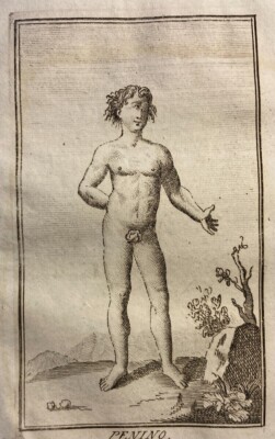 Arte, Mitologia, Simbologia, Allegoria: Montagna Penino. Antica Rara Incisione Dell'Ottocento