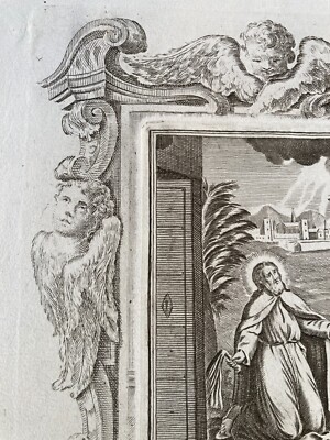 Campania, Irpinia, Ariano: Antica Stampa Popolare Devozionale Di Sant'Ottone, Tommaso Palumbo