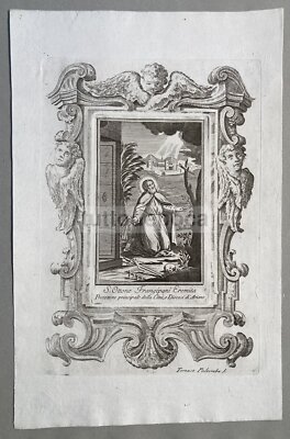 Campania, Irpinia, Ariano: Antica Stampa Popolare Devozionale Di Sant'Ottone, Tommaso Palumbo