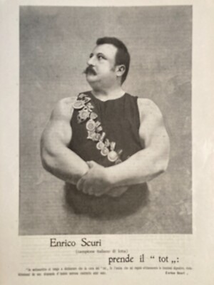 Sport, Culturismo E Lotta: Enrico Scuri Per Il Digestivo Tot