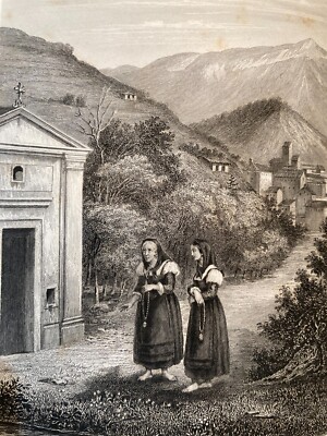 Abruzzo, Paganica: Novella Abruzzese Di Emidio Cappelli, Rara Antica Edizione Illustrata, 1857