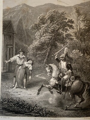 Abruzzo, Paganica: Novella Abruzzese Di Emidio Cappelli, Rara Antica Edizione Illustrata, 1857