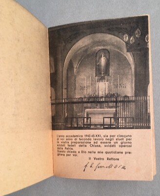 Calendario Studentesco, Università Cattolica Del Sacro Cuore, Milano, 1942 1943