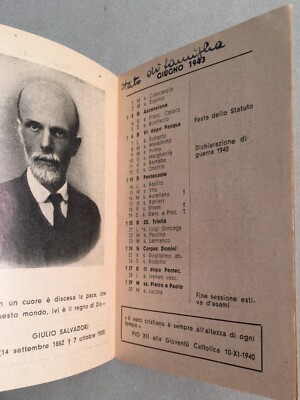 Calendario Studentesco, Università Cattolica Del Sacro Cuore, Milano, 1942 1943
