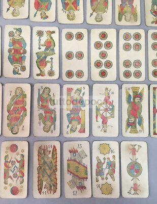 Giochi, Cartomanzia E Predizione: Antiche Carte Da Gioco Illustrate, Tarocchi