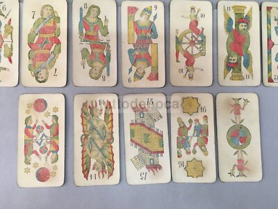 Giochi, Cartomanzia E Predizione: Antiche Carte Da Gioco Illustrate, Tarocchi