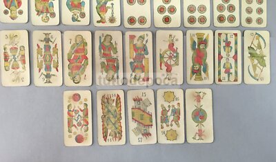 Giochi, Cartomanzia E Predizione: Antiche Carte Da Gioco Illustrate, Tarocchi