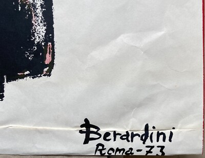 Berardini, Composizione Astratta Informale, Roma, 1973