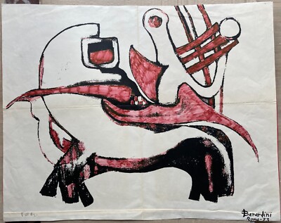 Berardini, Composizione Astratta Informale, Roma, 1973