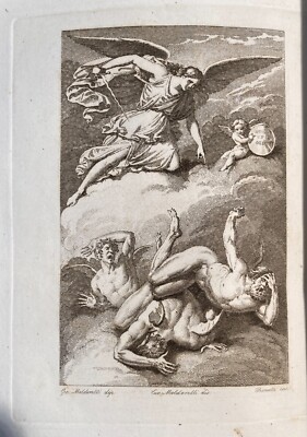 Arte: Stampa Antica Devozionale Di San Michele. Artista Maldarelli, Incisore Pisante
