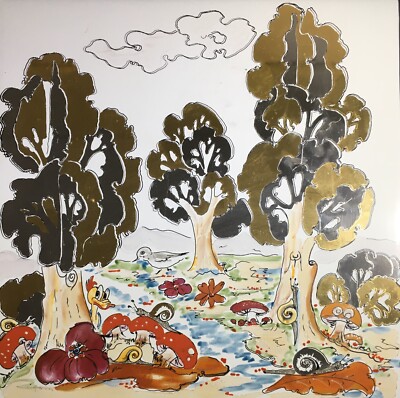 Arte Contemporanea: Favole, Illustrazione Per Bambini. Grande Ceramica Di Gubbio, Novecento