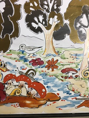 Arte Contemporanea: Favole, Illustrazione Per Bambini. Grande Ceramica Di Gubbio, Novecento