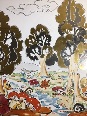 Arte Contemporanea: Favole, Illustrazione Per Bambini. Grande Ceramica Di Gubbio, Novecento