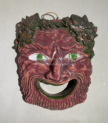Maschera Teatrale In Scultura Ceramica Policroma Di Nereo Boaretto