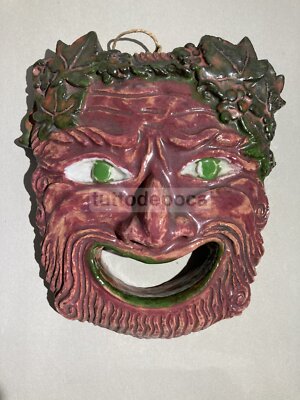 Maschera Teatrale In Scultura Ceramica Policroma Di Nereo Boaretto