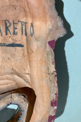 Maschera Teatrale In Scultura Ceramica Policroma Di Nereo Boaretto